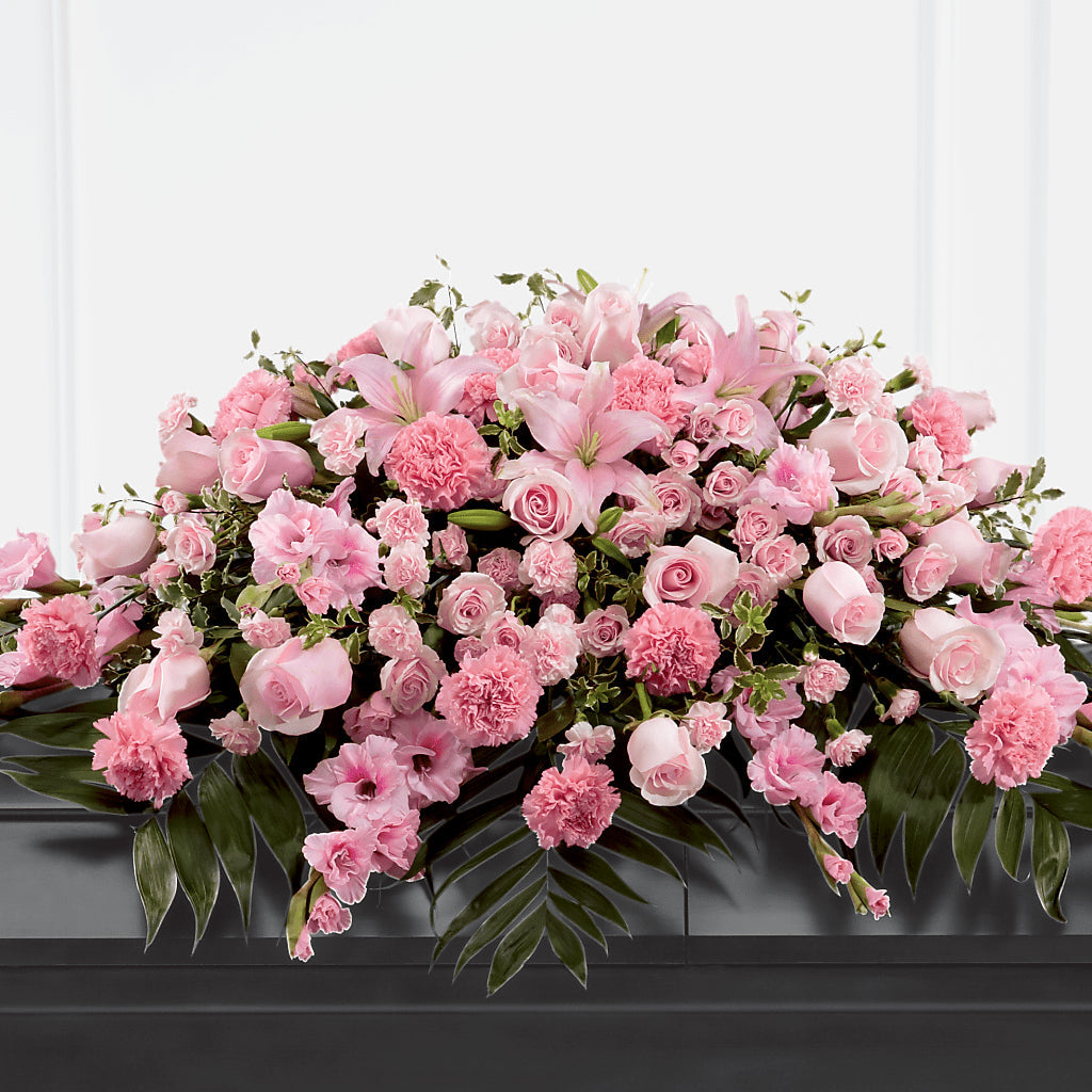 Garden of Comfort Casket Spray (Standard) – Magical Flowers, Naples FL