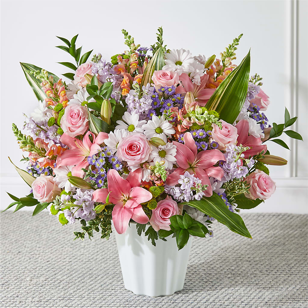 Abundant Compassion Floor Basket – Magical Flowers, Naples FL