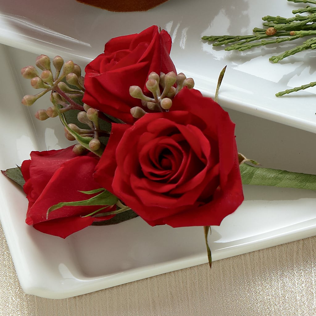 Red Spray Rose Boutonniere – Magical Flowers, Naples FL