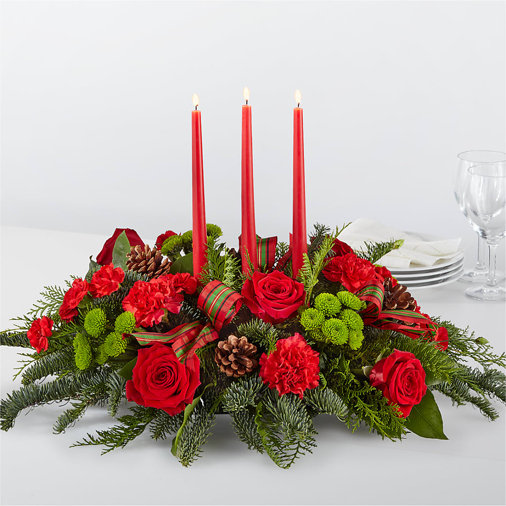 By the Candlelight Centerpiece –  Magical Flowers, Naples FL