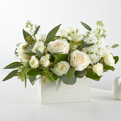 Fresh Linen Box Bouquet –  Magical Flowers, Naples FL