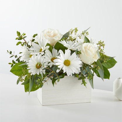 Fresh Linen Box Bouquet –  Magical Flowers, Naples FL