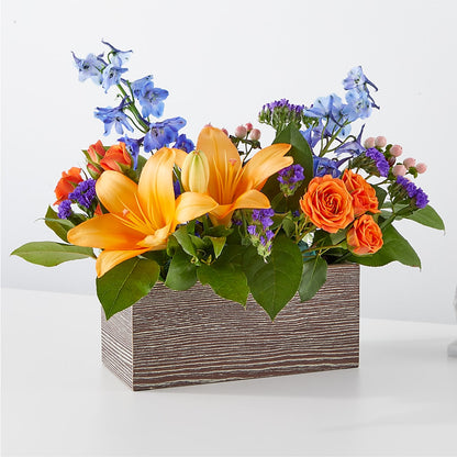 Radiant Citrus Box Bouquet –  Magical Flowers, Naples FL