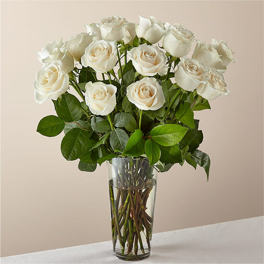 Long Stem White Rose Bouquet –  Magical Flowers, Naples FL