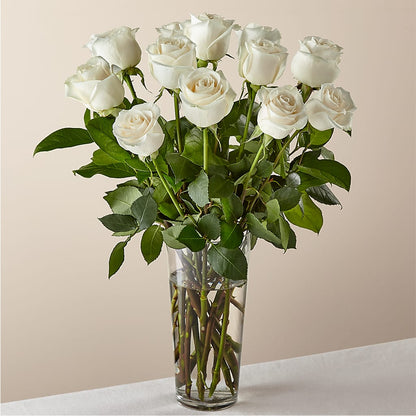 Long Stem White Rose Bouquet –  Magical Flowers, Naples FL