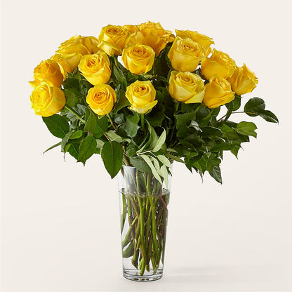 Long Stem Yellow Rose Bouquet –  Magical Flowers, Naples FL