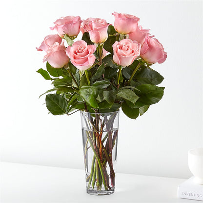 Long Stem Pink Rose Bouquet –  Magical Flowers, Naples FL