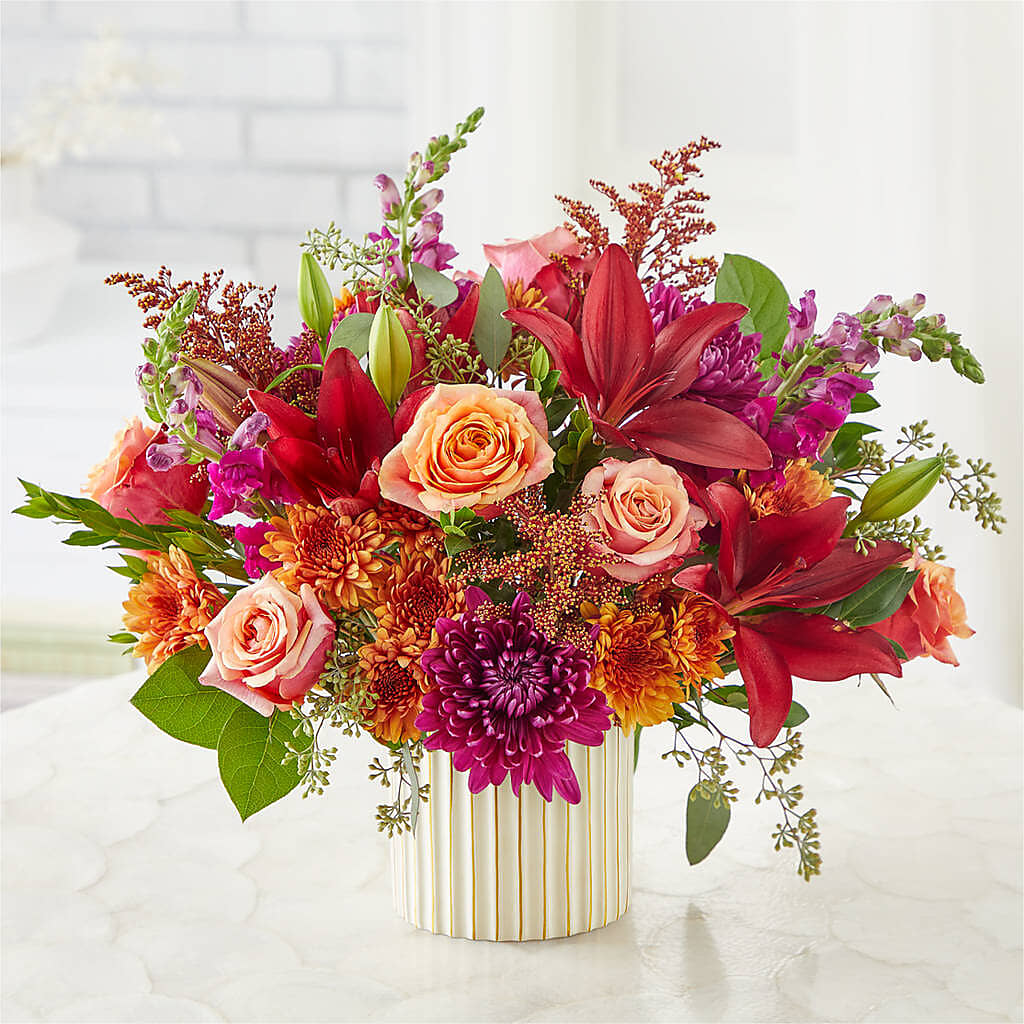 Burgundy Landscape Bouquet –  Magical Flowers, Naples FL