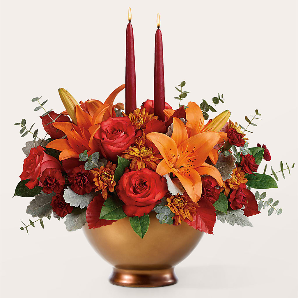 Fruits of Fall Centerpiece –  Magical Flowers, Naples FL
