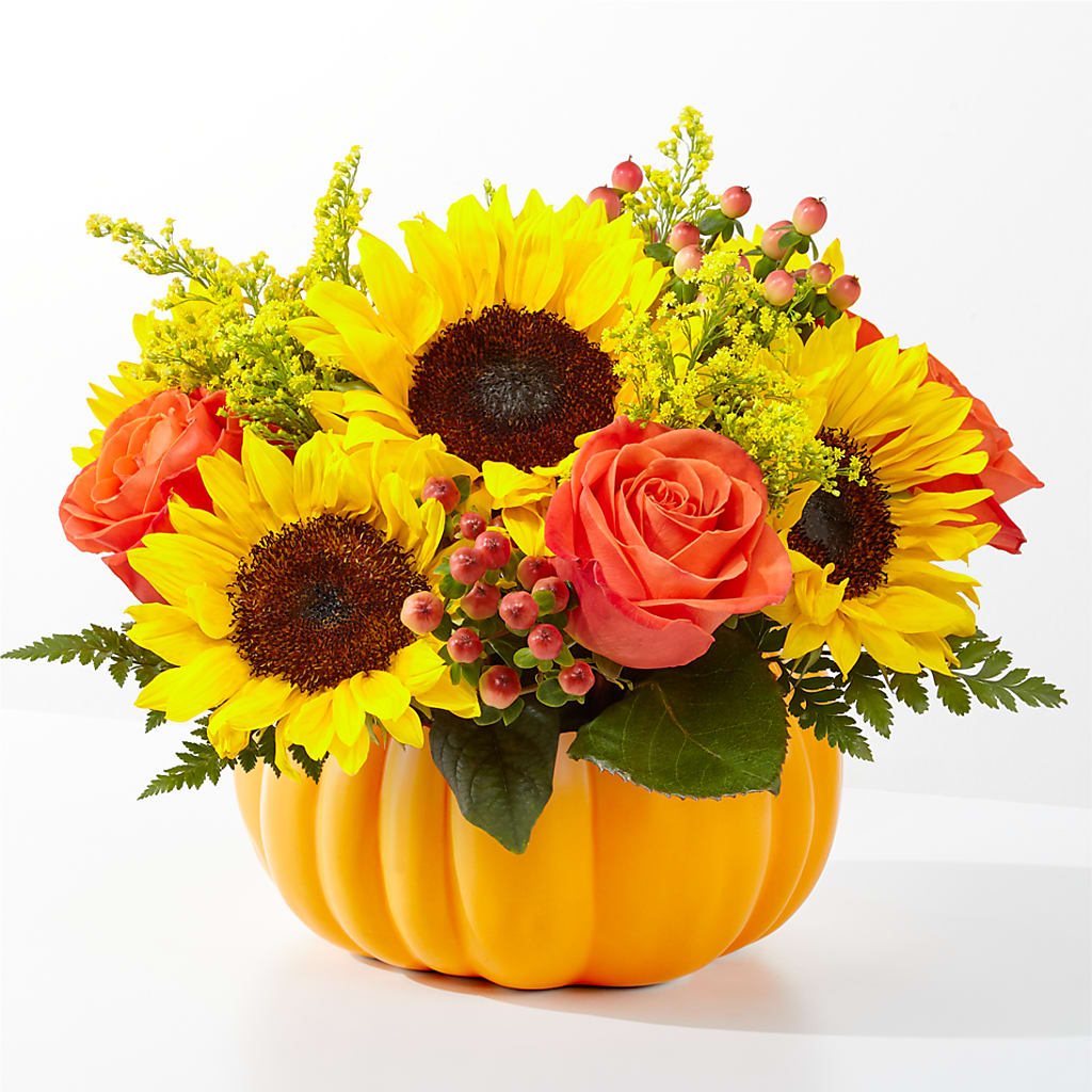 Pick of the Patch Pumpkin Bouquet –  Magical Flowers, Naples FL