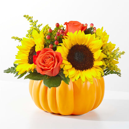 Pick of the Patch Pumpkin Bouquet –  Magical Flowers, Naples FL