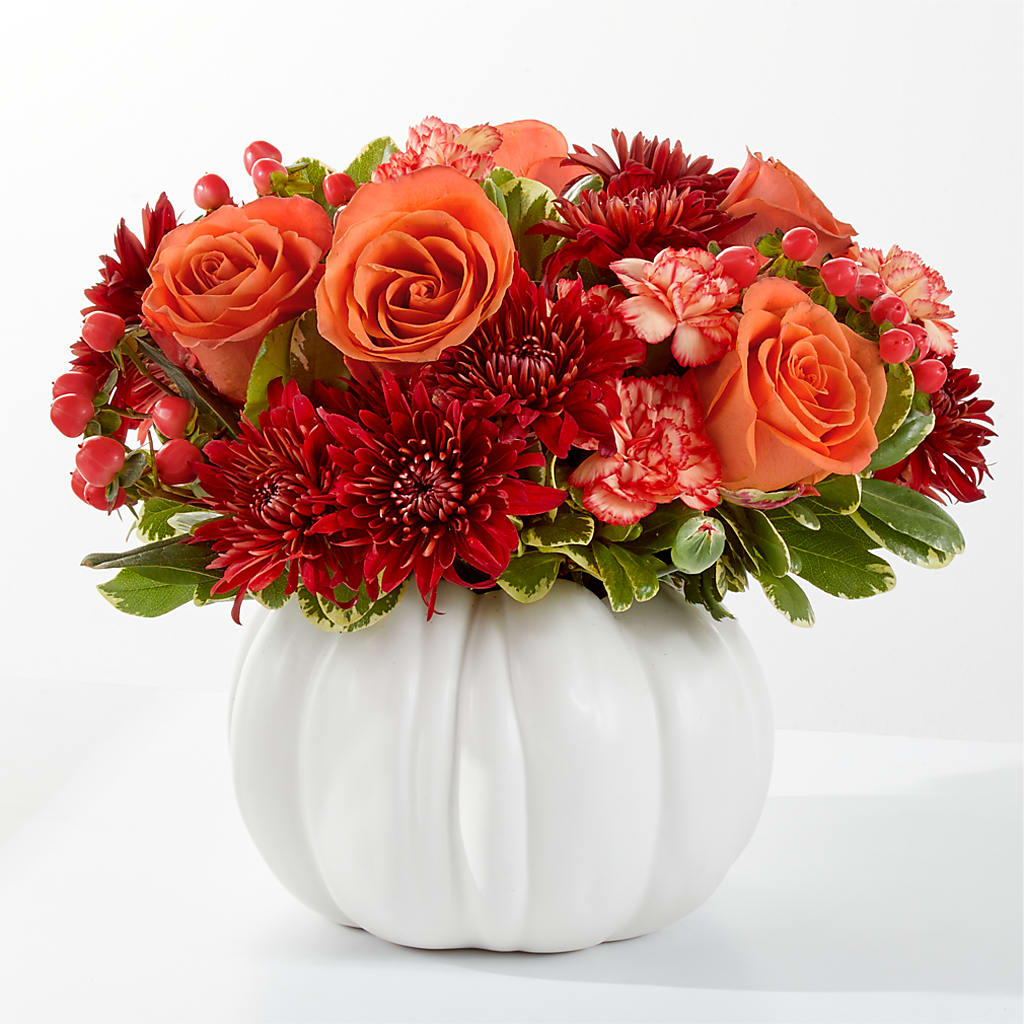 Autumn Air Pumpkin Bouquet –  Magical Flowers, Naples FL