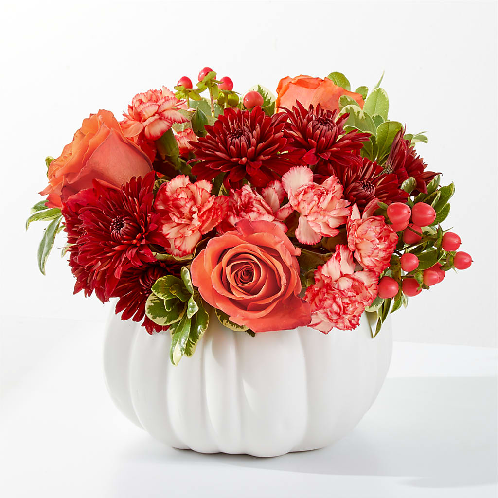 Autumn Air Pumpkin Bouquet –  Magical Flowers, Naples FL