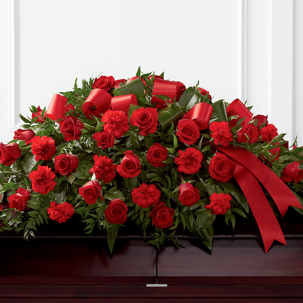 Tribute of Life Casket Spray –  Magical Flowers, Naples FL