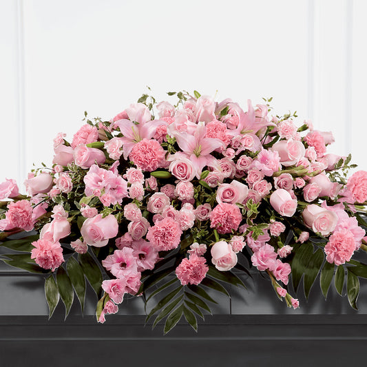 Garden of Comfort Casket Spray (Standard) –  Magical Flowers, Naples FL