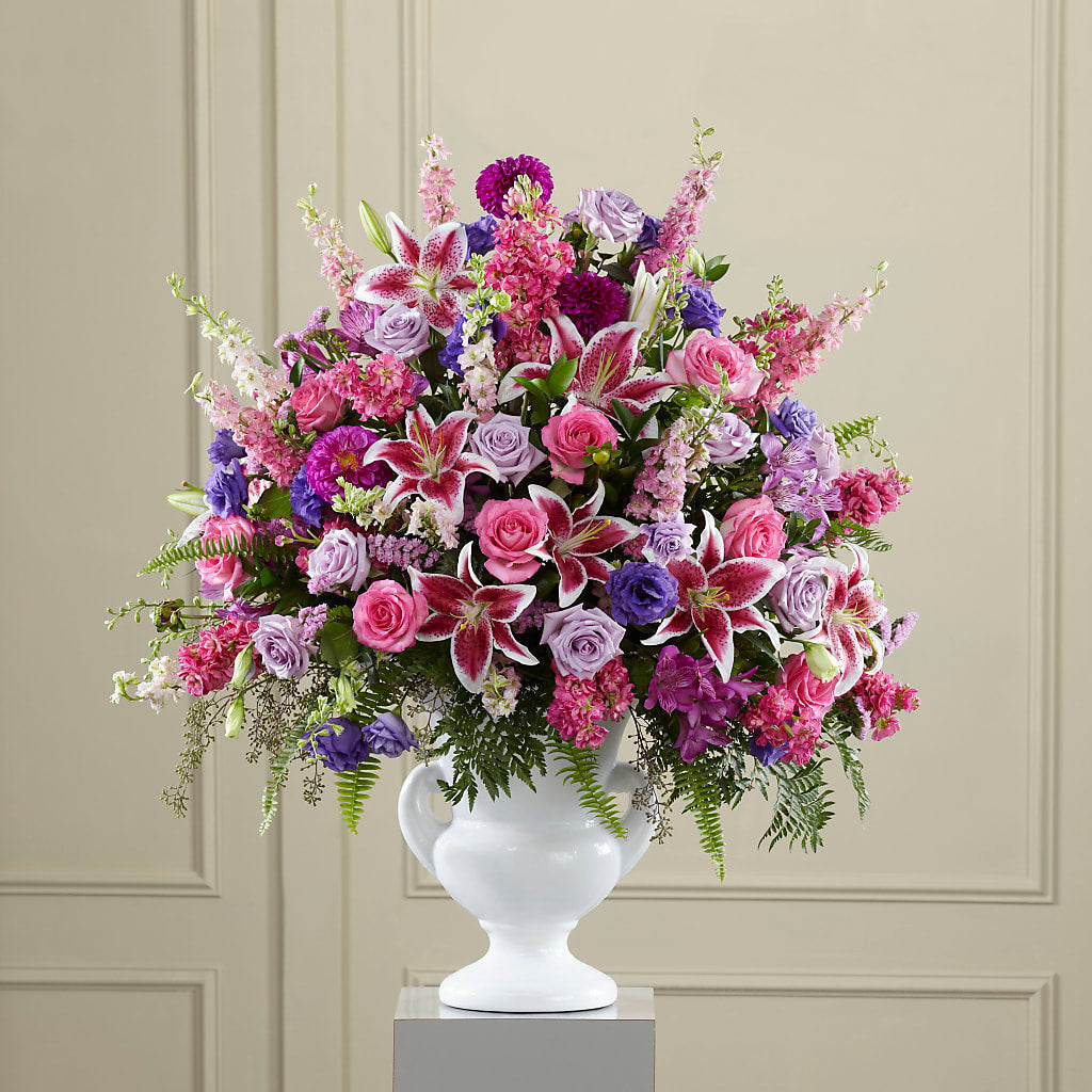 Peaceful Tribute Arrangement –  Magical Flowers, Naples FL