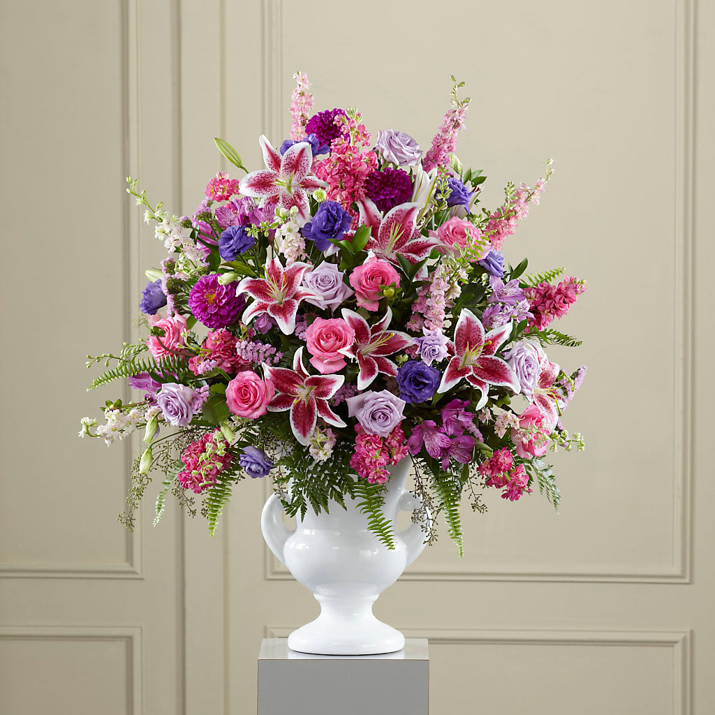 Peaceful Tribute Arrangement –  Magical Flowers, Naples FL