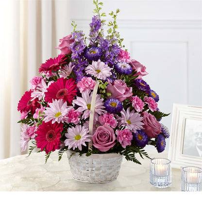 Pastel Peace Basket –  Magical Flowers, Naples FL