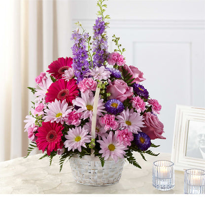 Pastel Peace Basket –  Magical Flowers, Naples FL