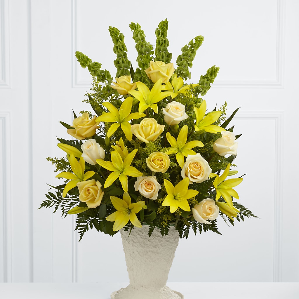 Golden Memories Arrangement –  Magical Flowers, Naples FL
