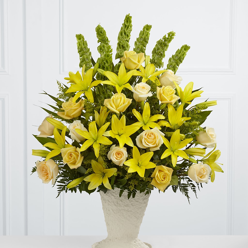 Golden Memories Arrangement –  Magical Flowers, Naples FL