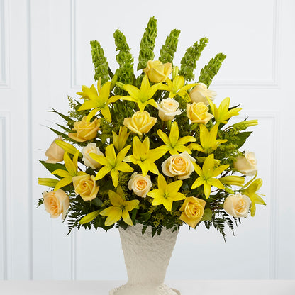 Golden Memories Arrangement –  Magical Flowers, Naples FL