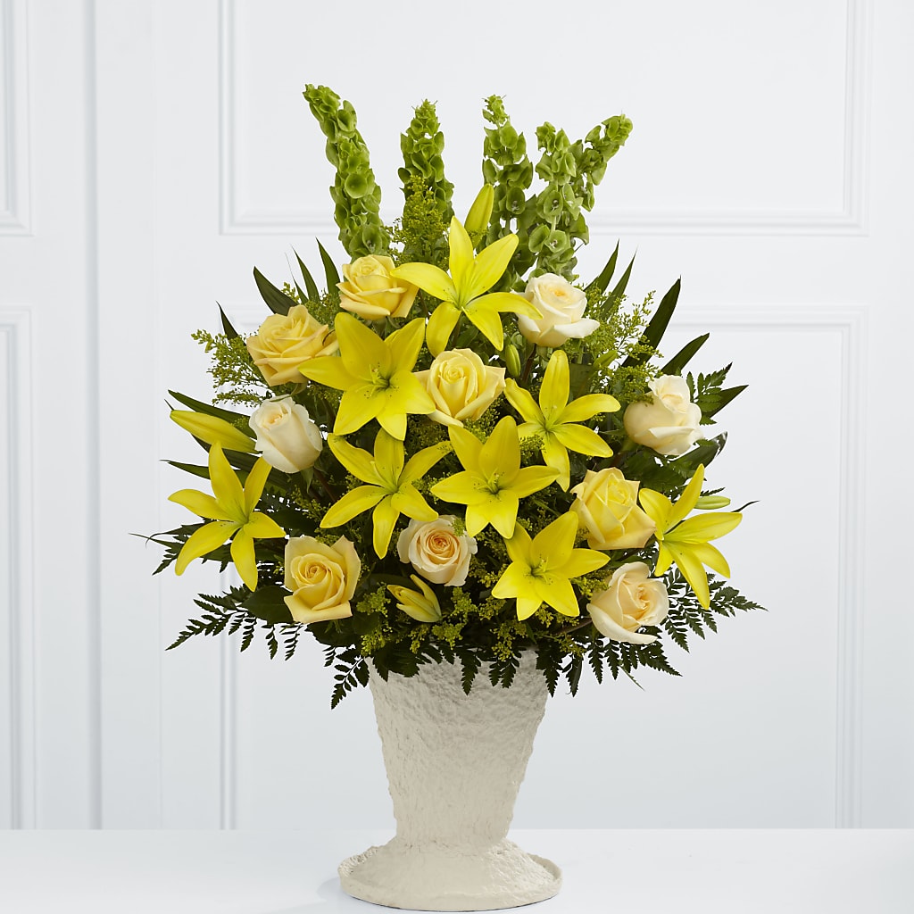 Golden Memories Arrangement –  Magical Flowers, Naples FL