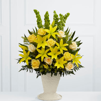 Golden Memories Arrangement –  Magical Flowers, Naples FL