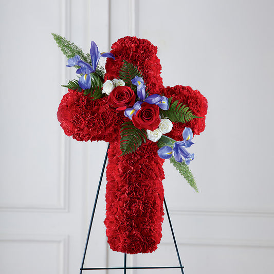 Faithful Hero Floral Cross –  Magical Flowers, Naples FL