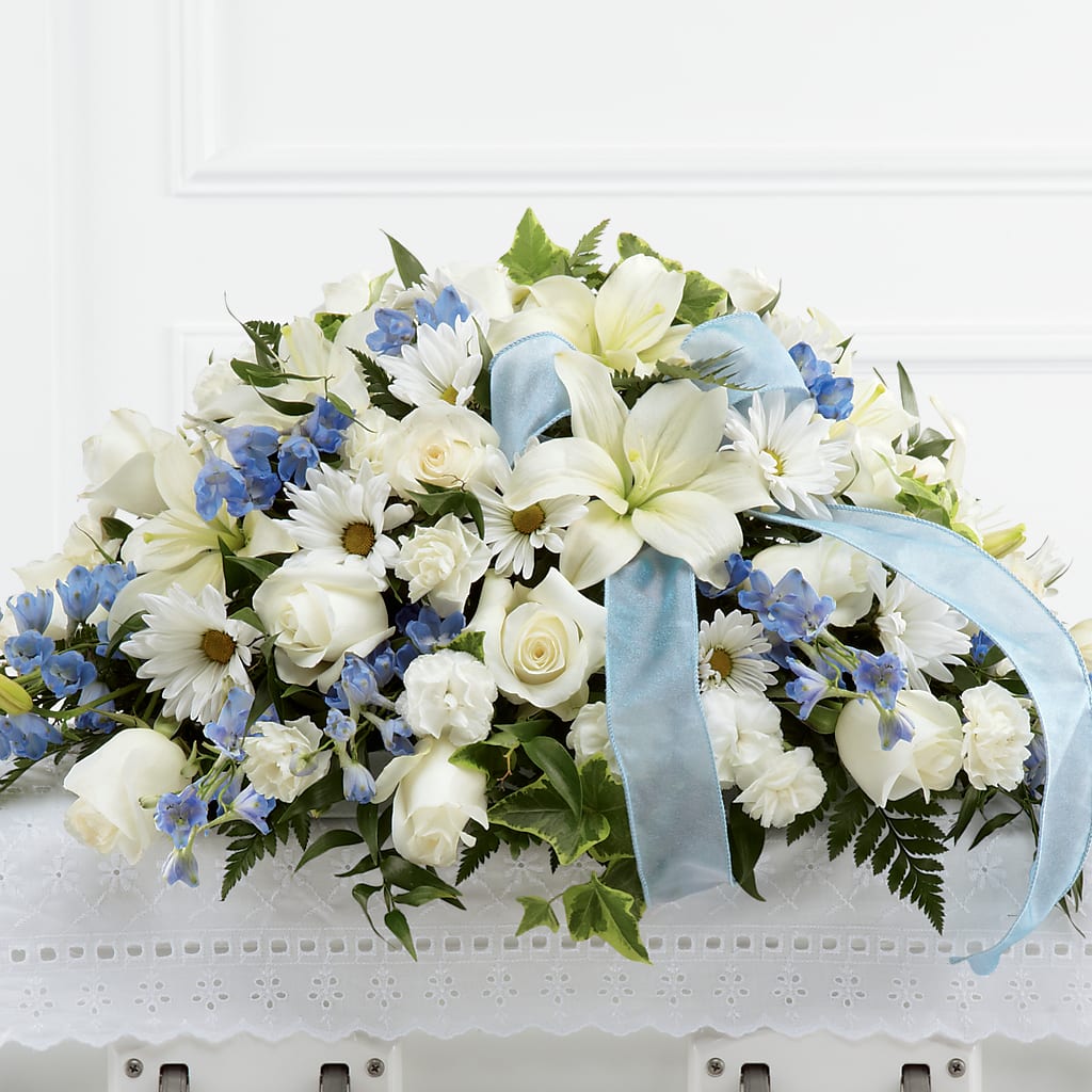 Tender Treasure Casket Spray –  Magical Flowers, Naples FL