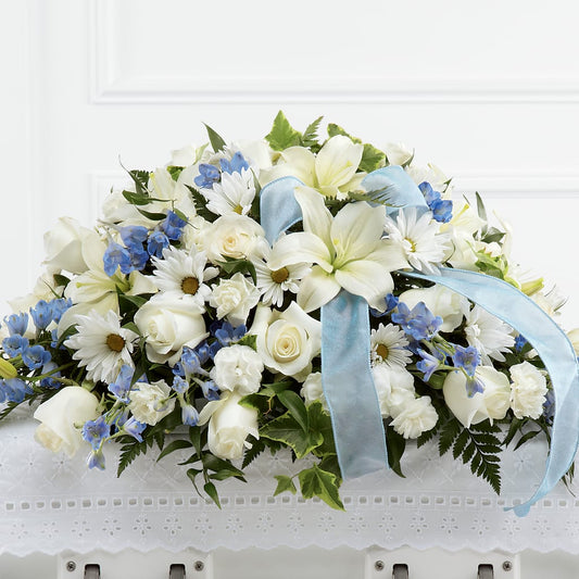 Tender Treasure Casket Spray –  Magical Flowers, Naples FL