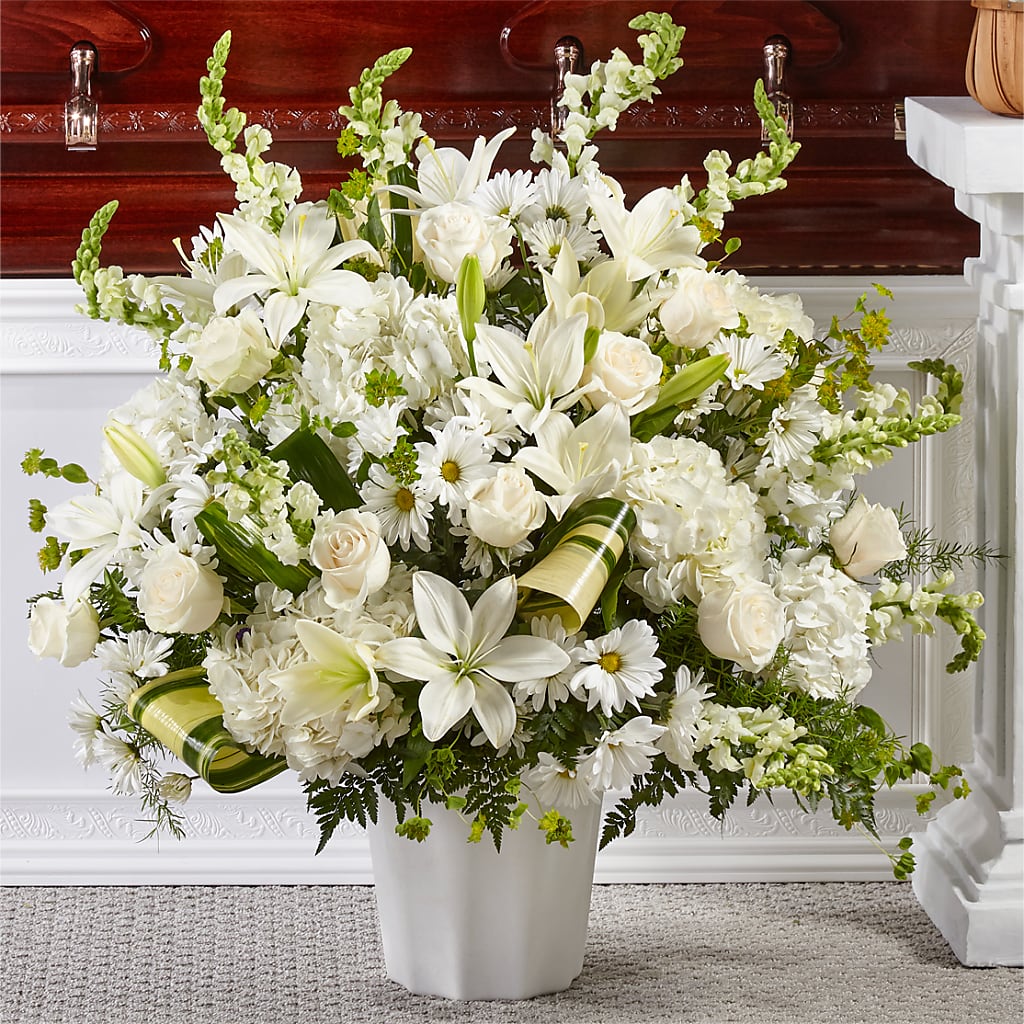 Thoughts of Tranquility Floor Basket –  Magical Flowers, Naples FL
