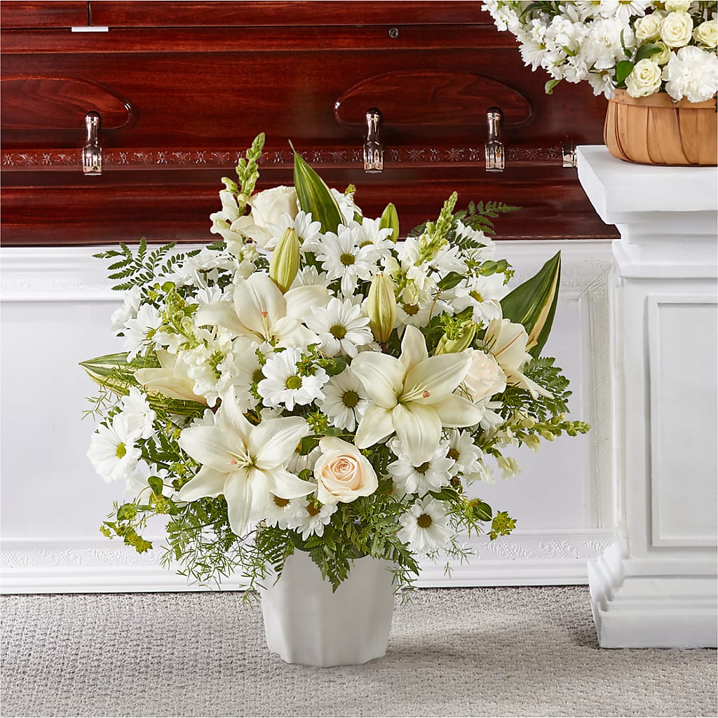 Thoughts of Tranquility Floor Basket –  Magical Flowers, Naples FL