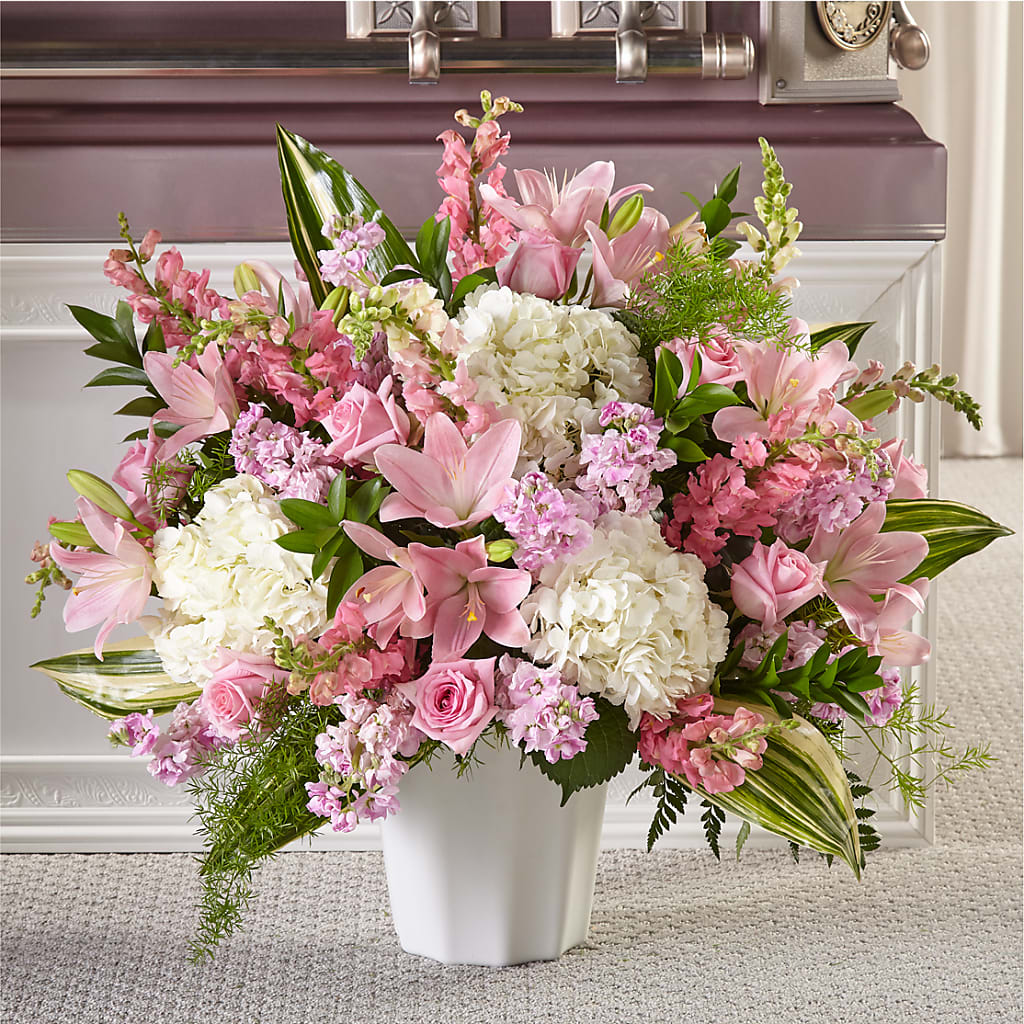 Simply Serene Floor Basket –  Magical Flowers, Naples FL