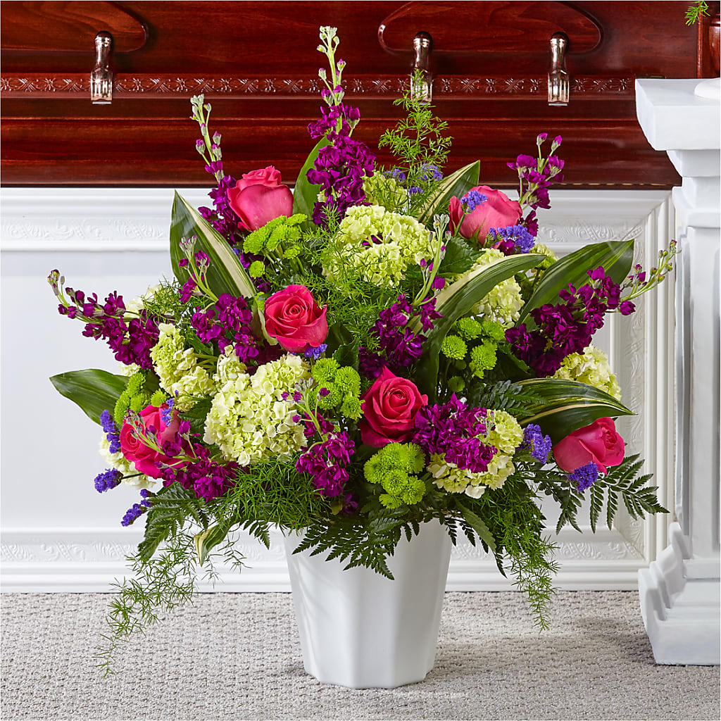 Beautiful Horizons Floor Basket –  Magical Flowers, Naples FL