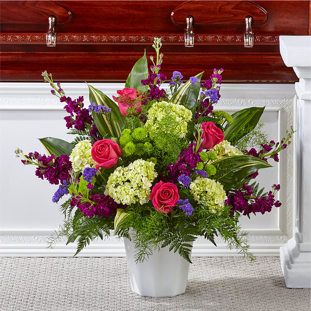 Beautiful Horizons Floor Basket –  Magical Flowers, Naples FL