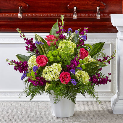 Beautiful Horizons Floor Basket –  Magical Flowers, Naples FL