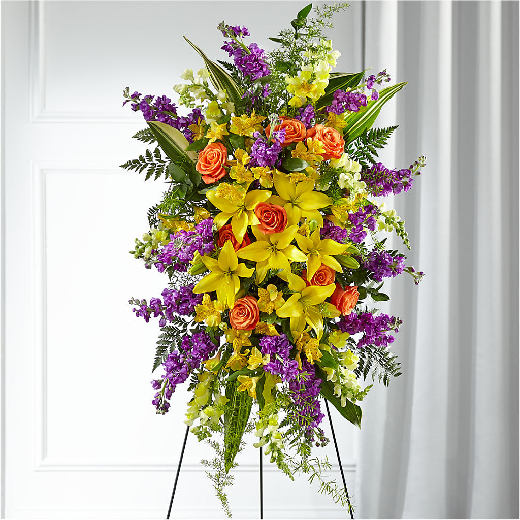 Thoughtful Prayers Standing Spray –  Magical Flowers, Naples FL