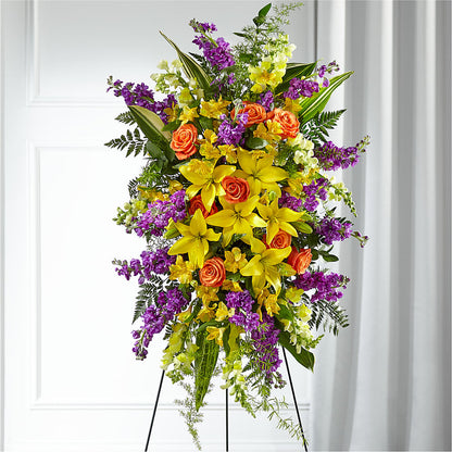 Thoughtful Prayers Standing Spray –  Magical Flowers, Naples FL