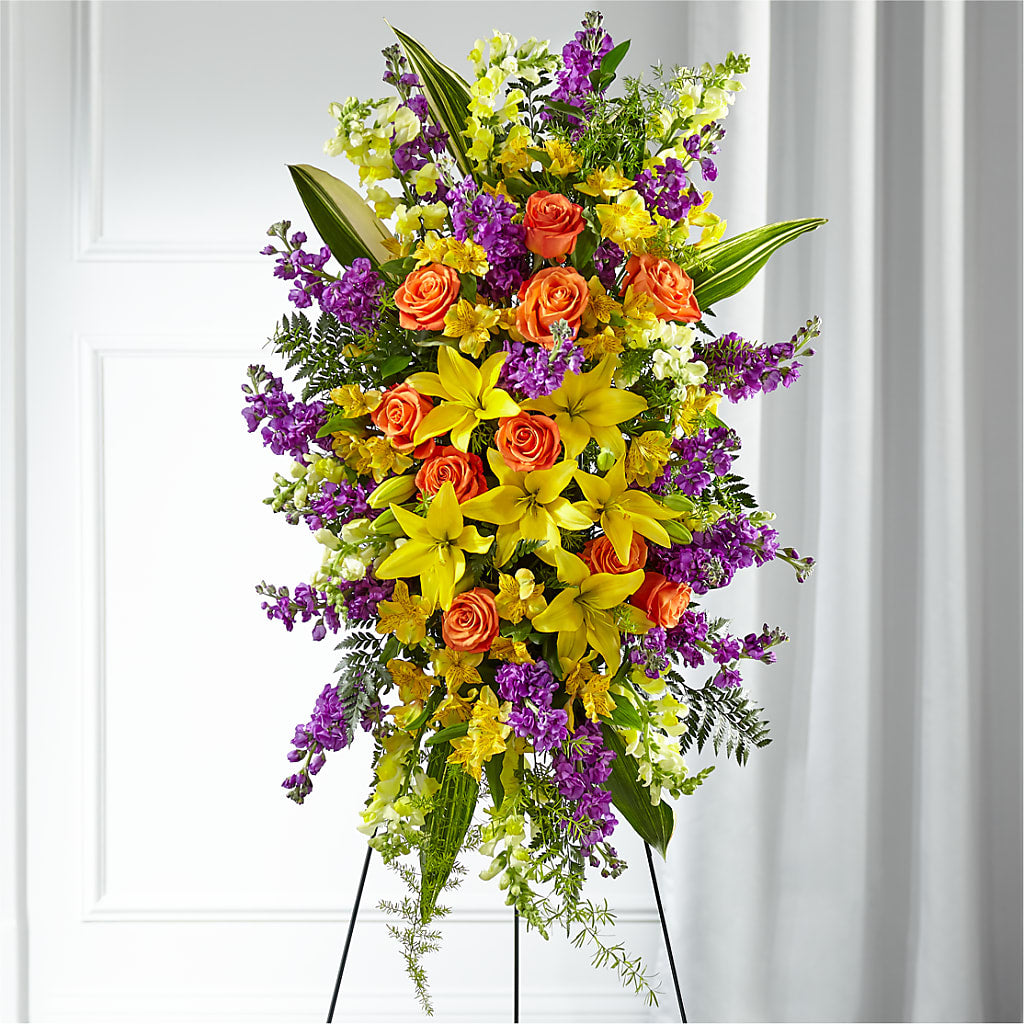 Thoughtful Prayers Standing Spray –  Magical Flowers, Naples FL