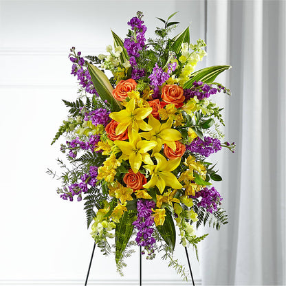 Thoughtful Prayers Standing Spray –  Magical Flowers, Naples FL