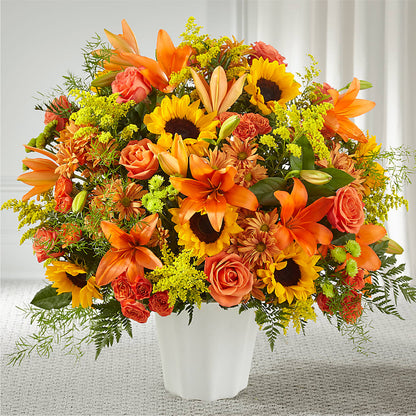 Harvest Thoughts Floor Basket –  Magical Flowers, Naples FL