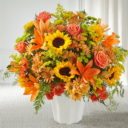 Harvest Thoughts Floor Basket –  Magical Flowers, Naples FL