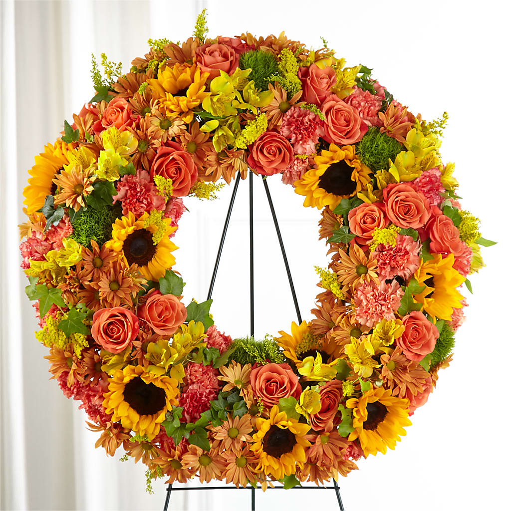 Autumnal Memories Wreath (Standard) –  Magical Flowers, Naples FL
