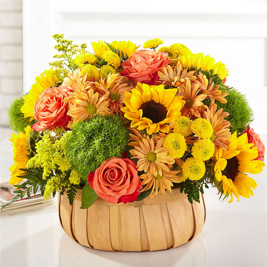 Harvest Sunflower Basket –  Magical Flowers, Naples FL