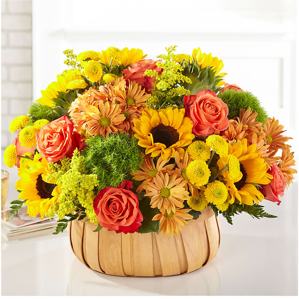 Harvest Sunflower Basket –  Magical Flowers, Naples FL