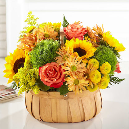 Harvest Sunflower Basket –  Magical Flowers, Naples FL