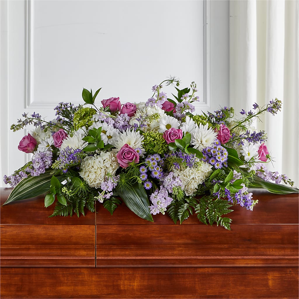Meadows of Serenity Casket Spray –  Magical Flowers, Naples FL