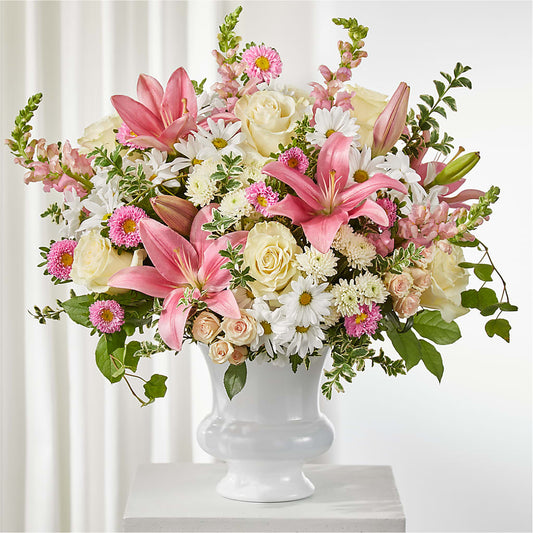 Empathetic Blooms Urn Arrangement –  Magical Flowers, Naples FL