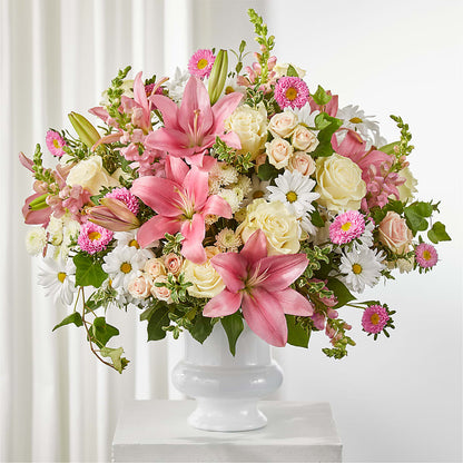 Empathetic Blooms Urn Arrangement –  Magical Flowers, Naples FL